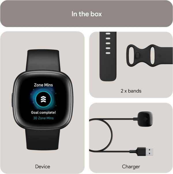 Fitbit Versa 4 (Fitness Smartwatch with Daily Readiness, GPS, 24/7 Heart Rate, 40+ Exercise Modes, Sleep Tracking) - Image 2