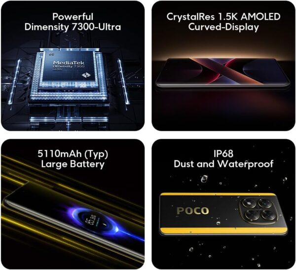 Poco X7 12GB/512GB (1.5K CrystalRes Display, 4K Video, AI, Dolby Atmos, Global Version with 1 Year Warranty) - Image 2
