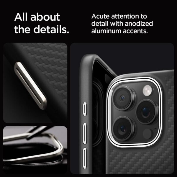 Spigen Enzo Aramid Magfit | Apple iPhone 16 Pro Case - Image 5