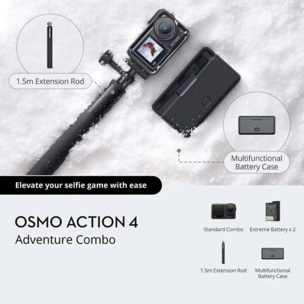 DJI Osmo Action 4 Adventure Combo (4K Waterproof Action Camera) - Image 6