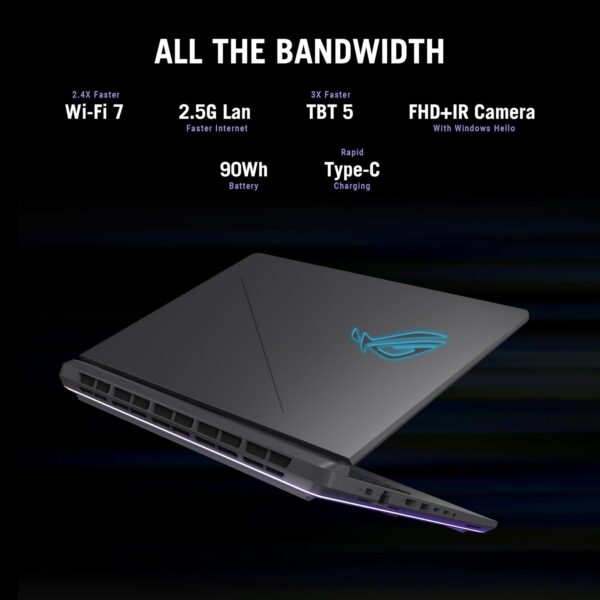 Asus ROG Strix G16 (2025) G615LR-AS96 - (Intel Core Ultra 9 275HX, 32GB/1TB, 16-inch 2.5K, Nvidia GeForce RTX 5070Ti, W11H) - Image 4