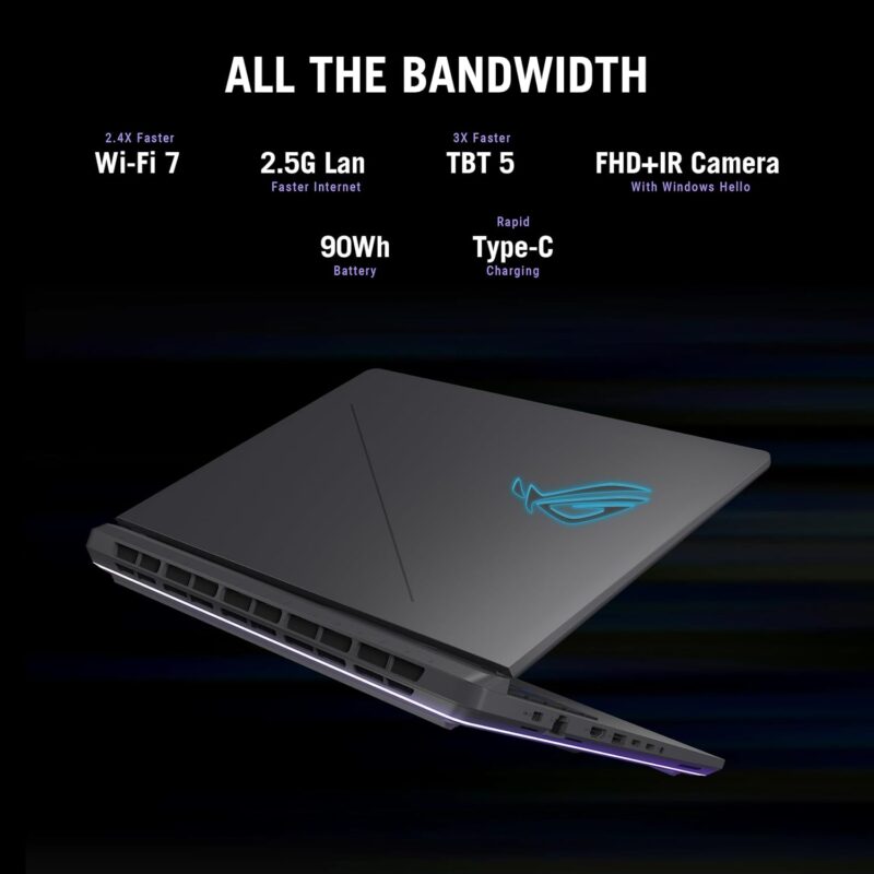 ASUS ROG Strix G16 (2025) G615LR-AS96 - (Intel Core Ultra 9 275HX, 32GB/1TB, 16-inch 2.5K, Nvidia GeForce RTX 5070Ti, W11H) - Image 4
