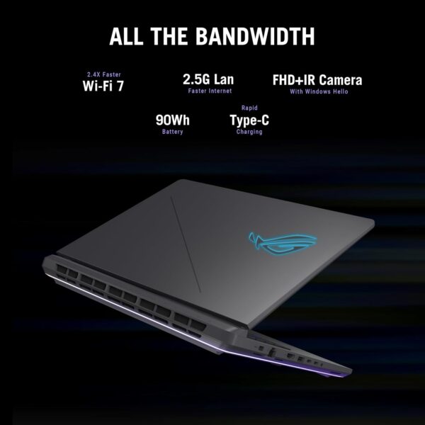 Asus ROG Strix G16 (2025) G615JMR-AS74 - (Intel Core i7-14650HX, 16GB/1TB, 16-inch WQHD, Nvidia GeForce RTX 5060 8GB) - Image 3