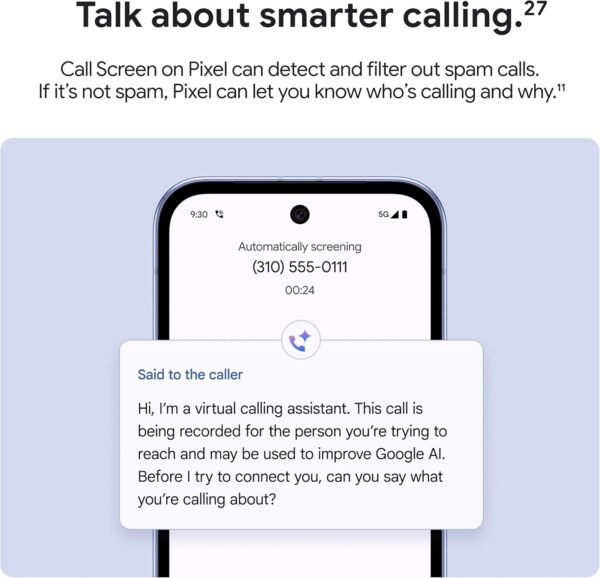 Google Pixel 9a 8GB/128GB (Android Smartphone with Incredible Camera and AI Photo Editing, All-Day Battery, and Powerful Security) - Image 7