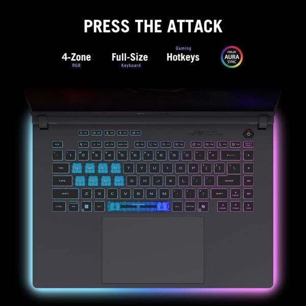 Asus ROG Strix G16 (2025) G615JMR-AS74 - (Intel Core i7-14650HX, 16GB/1TB, 16-inch WQHD, Nvidia GeForce RTX 5060 8GB) - Image 4