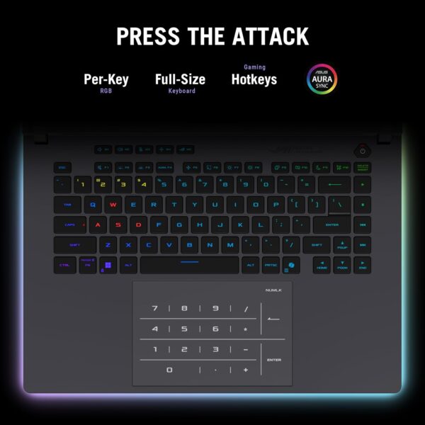 Asus ROG Strix G16 (2025) G615LR-AS96 - (Intel Core Ultra 9 275HX, 32GB/1TB, 16-inch 2.5K, Nvidia GeForce RTX 5070Ti, W11H) - Image 3