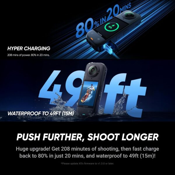 Insta360 X5 (Flagship 8K Action Camera, Triple AI Chip, Waterproof) - Image 3
