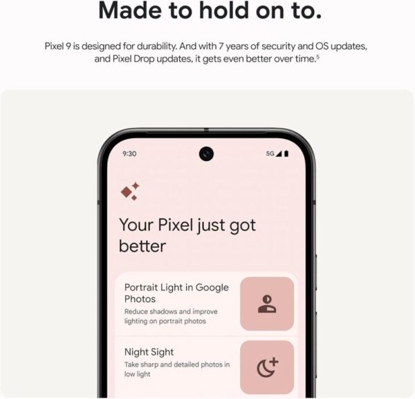 Google Pixel 9 (Android Smartphone with 12GB RAM, Google Gemini, Dual Rear Camera System, and 6.3" Actua Display) - Image 5