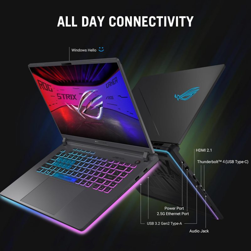 ROG Strix G16 (2025) G615JMR-AS74 - (Intel Core i7-14650HX, 16GB/1TB, 16-inch WQHD, Nvidia GeForce RTX 5060 8GB) - Image 5