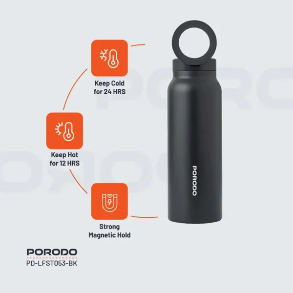 Porodo Water Bottle with Magnetic Mount - Image 22