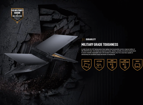 Asus TUF F16 (2025) FX608JMR - (Intel Core I7-14650HX, 16GB/512GB, 16.0 Inch, Nvidia GeForce RTX 5060 8GB, W11H) - Image 5