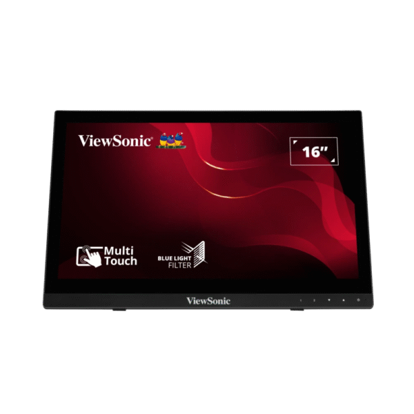 ViewSonic TD1630-3 (16-inch 10-point Touch Monitor, 60Hz, Blue Light Filter)