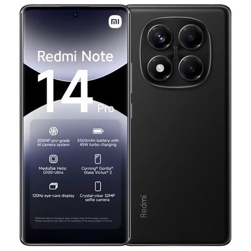 Redmi Note 14 Pro 4G 8GB/256GB (6.67-inch Display, 120Hz, 200MP AI Camera, Global Version with 1 Year Warranty)