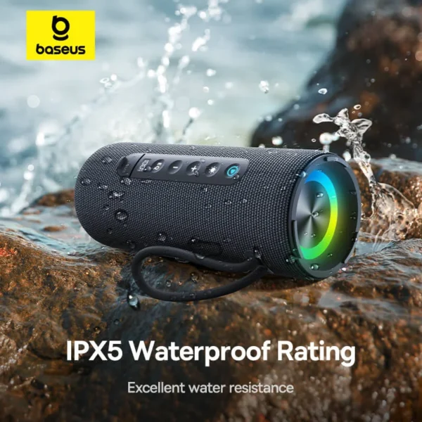 Baseus AeQur 30 Air (Portable Wireless Bluetooth Speaker, IPX5 Waterproof and 15 Hours of Audio Playback) - Image 11