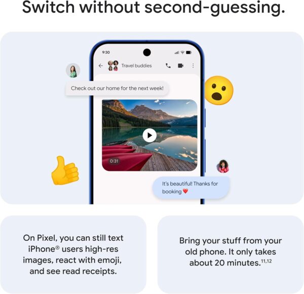 Google Pixel 10 (Triple Rear-Camera, Tensor G5, 6.3-inch Actua Display, Gemini AI) - Image 8