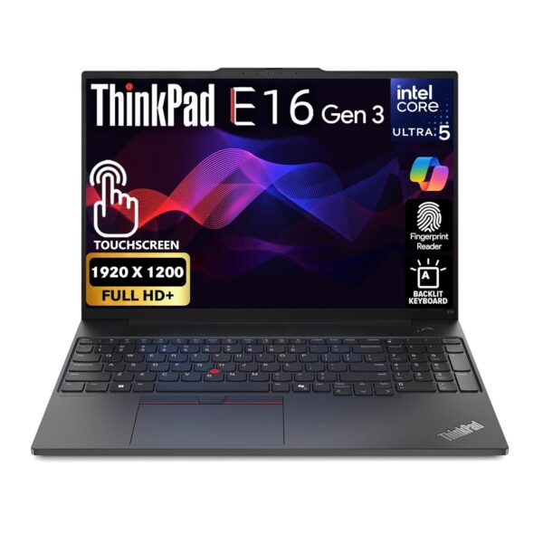 LENOVO THINKPAD E16 GEN 3 (CORE ULTRA 7 255H, 512GB NVME/16GB DDR5, 16" WUXGA (1920 x 1200), INTEL ARC 140T GPU, DOS/BACKLIT/LENOVO CASE)