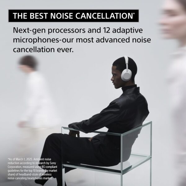 Sony WH-1000XM6 (Noise Canceling Wireless Headphones, HD NC Processor QN3, 12 Microphones, Adaptive NC Optimizer) - Image 6