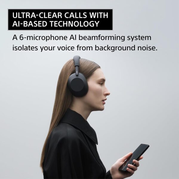Sony WH-1000XM6 (Noise Canceling Wireless Headphones, HD NC Processor QN3, 12 Microphones, Adaptive NC Optimizer) - Image 4