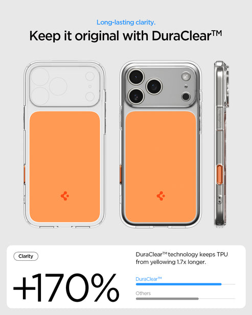 Spigen Ultra Hybrid T for Apple iPhone 17 Pro (Orange) - Image 7