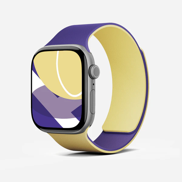 MOFT Snap Duo Watch Bands for Apple Watch 44/45/46/49mm (Strike Yellow x Poise Purple)
