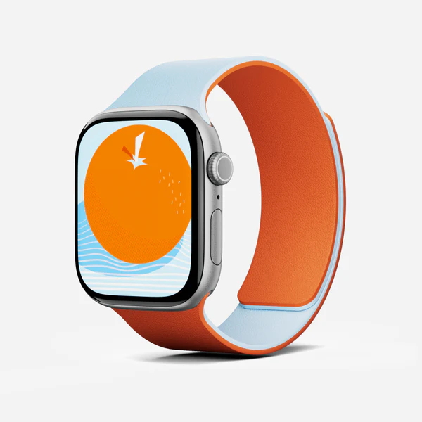 MOFT Snap Duo Watch Bands for Apple Watch 44/45/46/49mm (Wake Orange x Swell Blue)